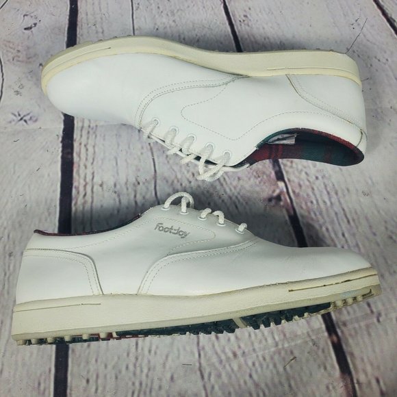 Foot Joy White Soft Joy Golf Shoes - Picture 5 of 8
